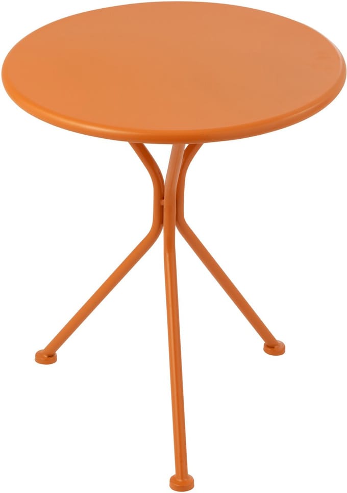 J-Line tafel Tripod Rond - metaal - oranje - small