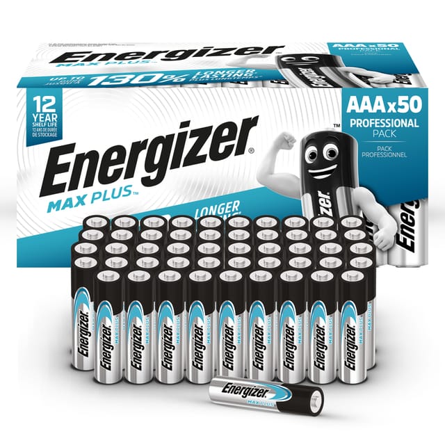 Energizer Max Plus AAA batterij (potlood) Alkaline 1.5 V 50 stuk(s)