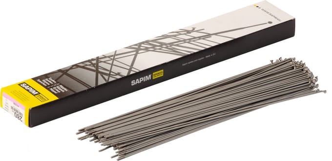 Sapim Leader Spaak 14-290 Rvs Zonder Nippel (100st) Zilver