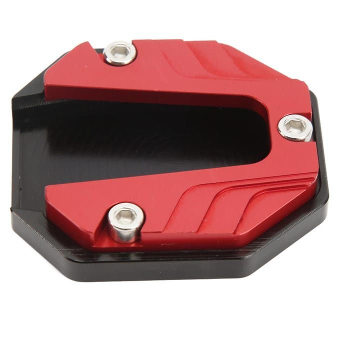 Motorfiets Zijstandaard Plaat Pad Hoge Sterkte Standaard Pad Plaat Ondersteuning Accessoire Rood rood