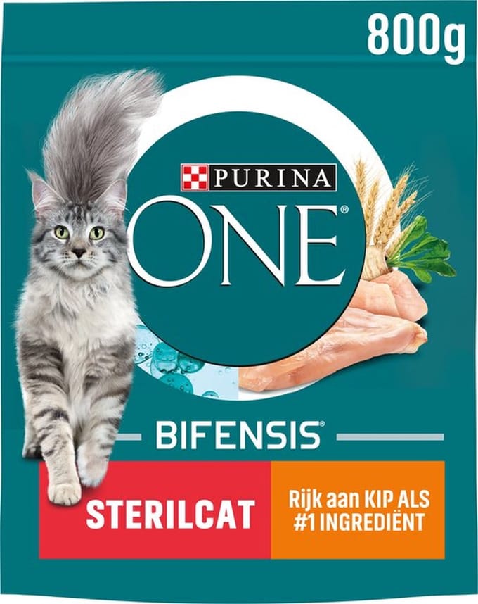 2x Purina ONE Sterilcat - Kattenvoer Droogvoer - Kip- 800g