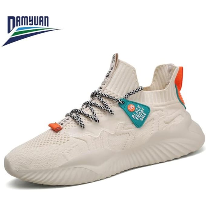 Heren Casual Schoenen voor Heren Mode Mesh Licht Ademend Sport Hardlopen Joggen Schoenen Man Sneakers 43 white