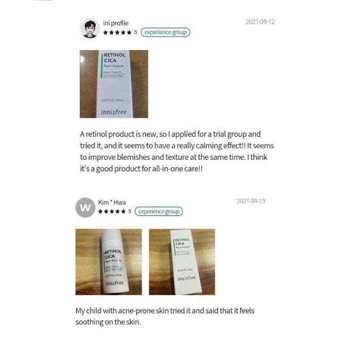 innisfree - Retinol Cica Repair Ampoule Sachet 1ml