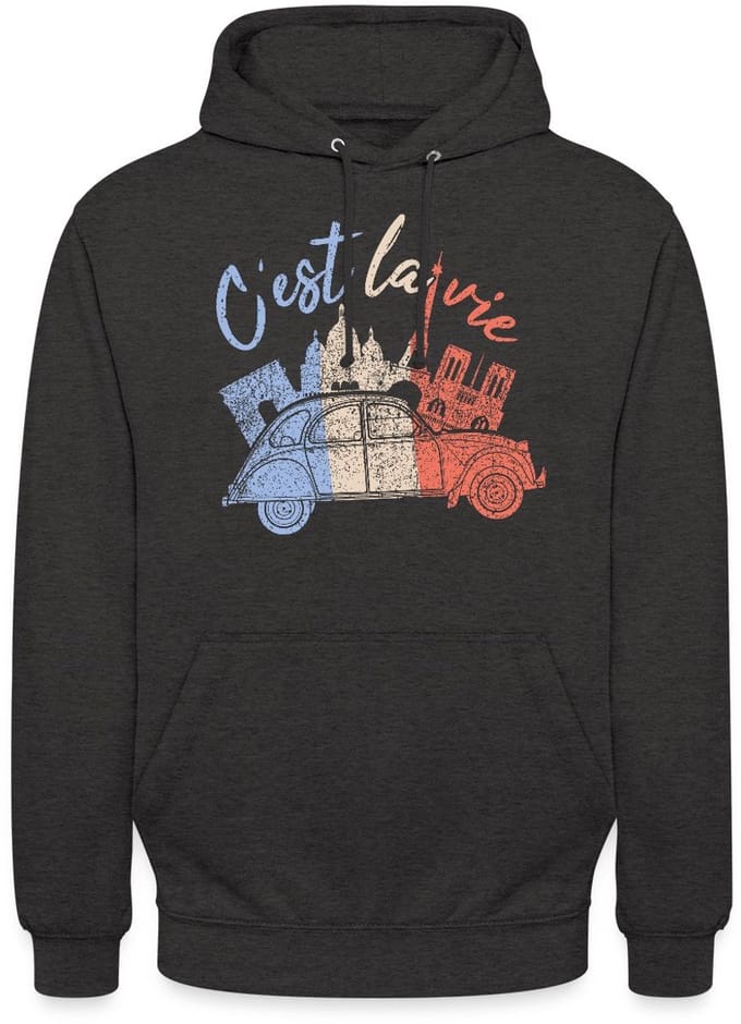 Citroën 2CV C'est La Vie Slogan Hoodie Unisex