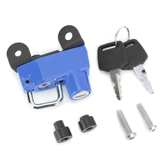 Anti-Diefstal Helm Lock Haak Past op Ducati Scrambler 400 800 Modellen 2015+ Motorfiets Gemodificeerd Blue blue
