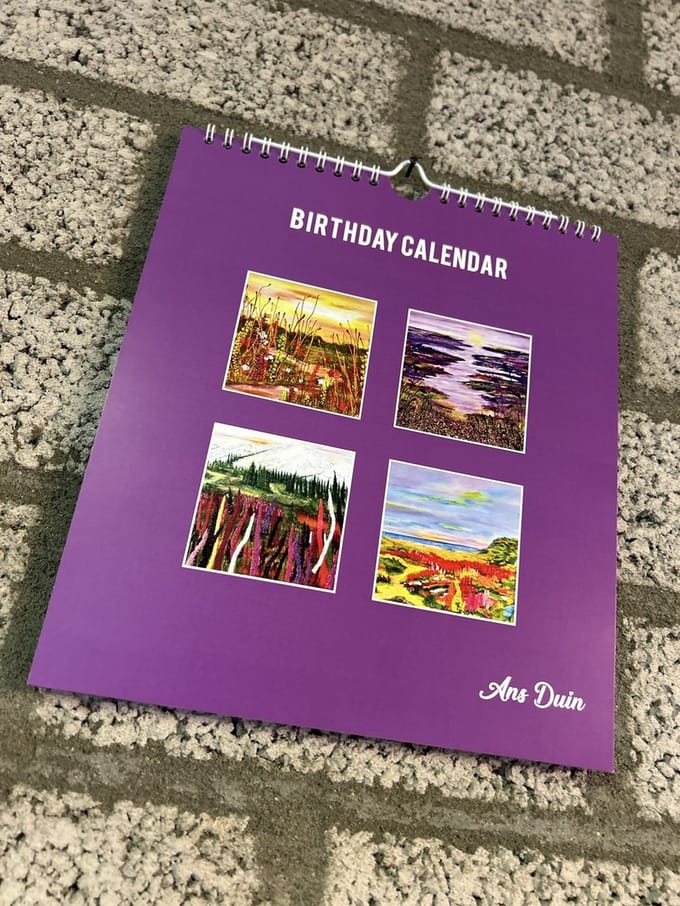 Verjaardagskalender Ans Duin - Kalender - Kunst - Schilderijen - Landschappen - 210 x 240 mm