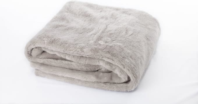 Fleece Plaid Iris - 130x160cm - Grijs - Lekker warm