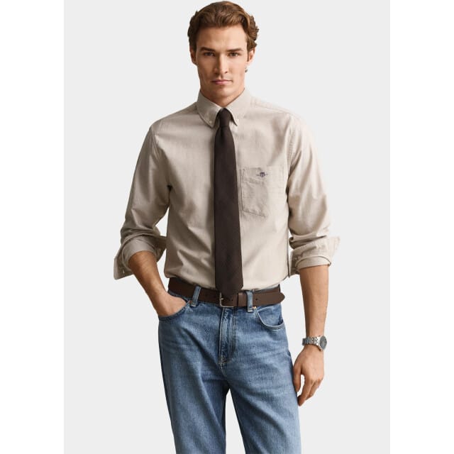 Gant Overhemd heren Beige Classic Regular Oxford-overhe 3000200/264