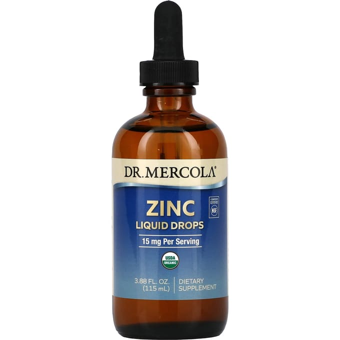 Dr. Mercola, Zinc, 15 mg, 3,88 fl oz (115ml)