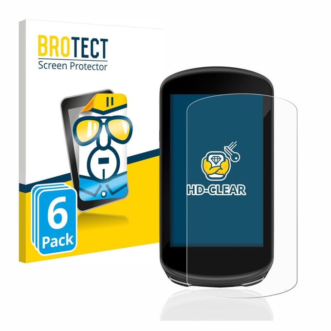 BROTECT - Screenprotector voor Garmin Edge 1030 Plus - Folie Beschermfolie transparant 6 Stuks