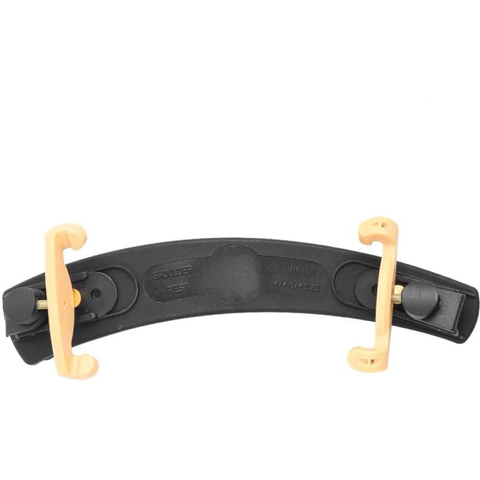 Mentonnière réglable Cadre en plastique Coussin EVA Accessoire pour Violon 3/4 4/4 black