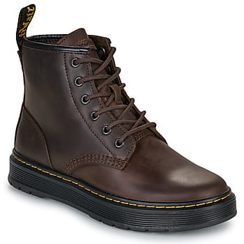 Laarzen Dr. Martens Brookline Chukka 6 Eye Boot Dark Brown Crazy Horse