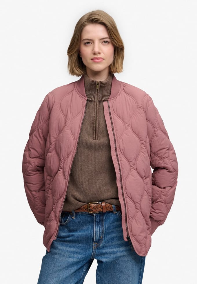 Superdry - Korte Onion Quilt Liner Jas - Dames - Gewatteerde jassen