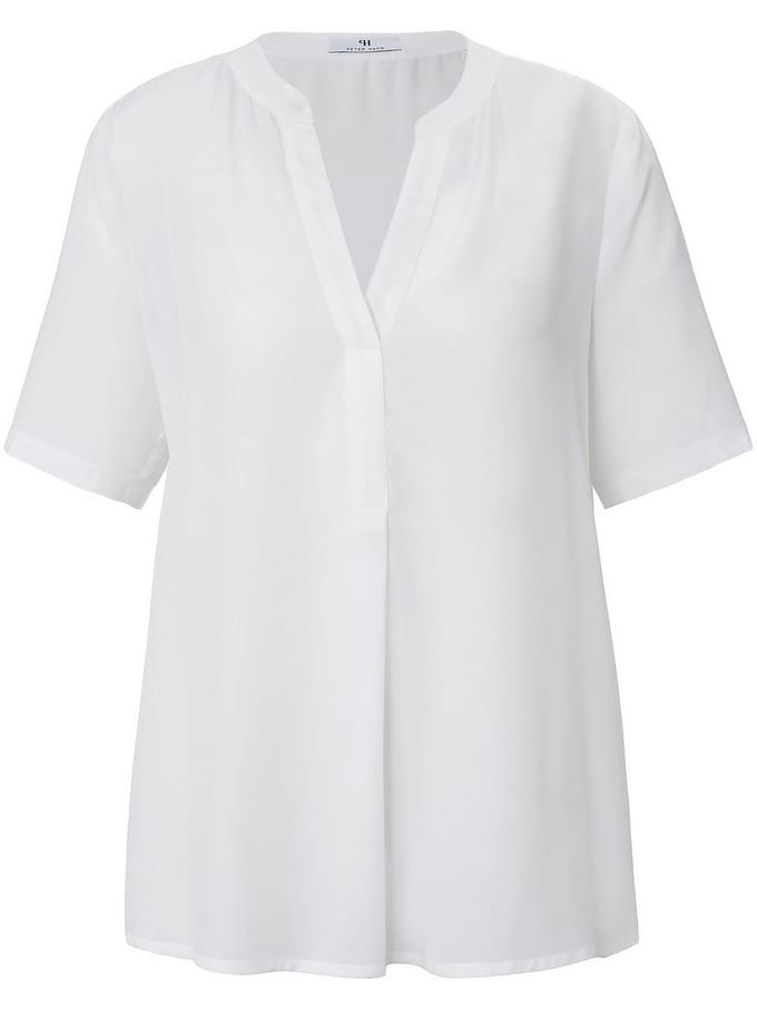 Blouse korte mouwen Van Peter Hahn wit