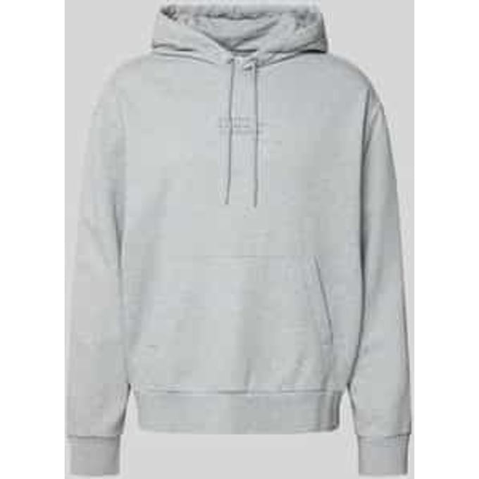 Hoodie met labelstitching