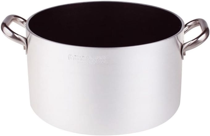 Kookpan met Antiaanbaklaag - 28 cm, 5 mm Dikte, Roestvrij Stalen Handgrepen
