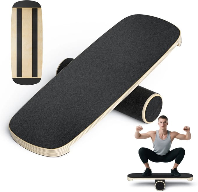 Linkforu - Balance Board - Balanstrainer - Core Training - Stabiliteit - Coördinatie - Houten Balansbord