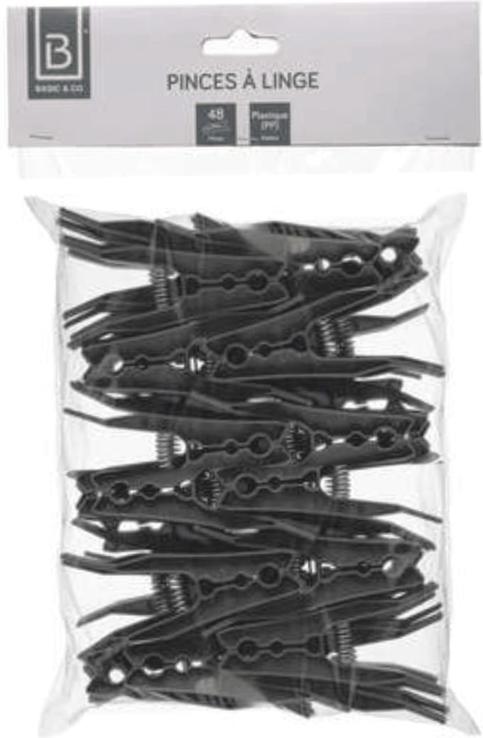5five Wasknijpers - kunststof - 96x stuks - 8,5 cm - was ophangen