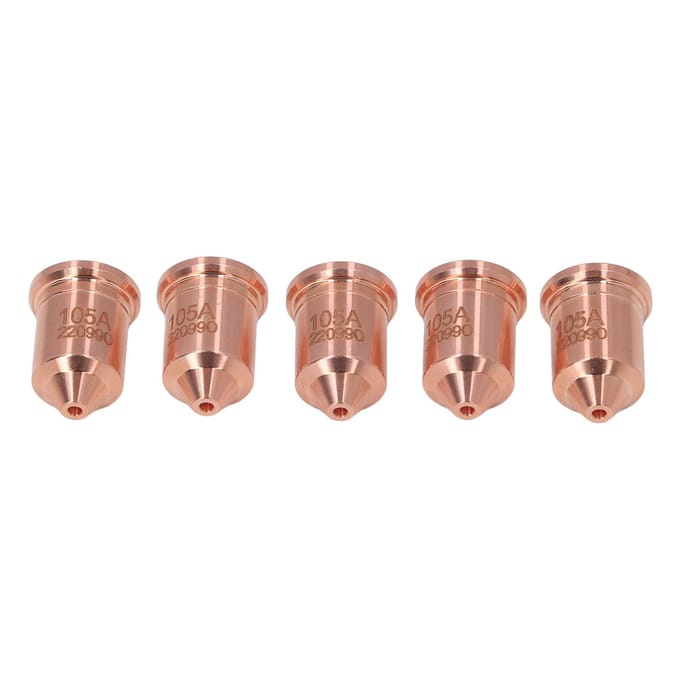 5 Pièces 220990 Pointe de Buse Laiton Torche de Coupe Plasma Pointe de Buse pour PMX 65 85 105 125A Consommables