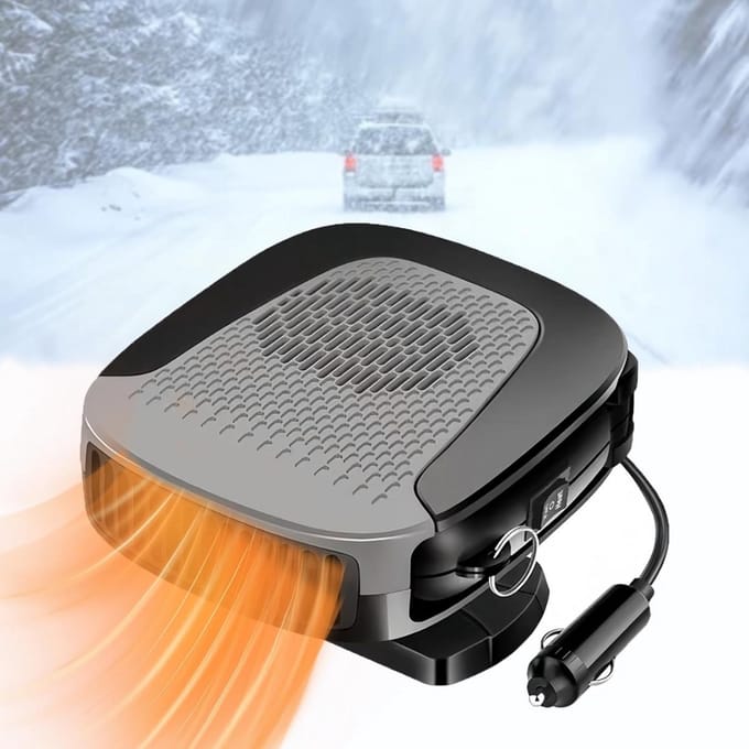 Auto Verwarming Ventilator - Auto Kachel 12 Volt - Heater - Ontdooier - Zwart