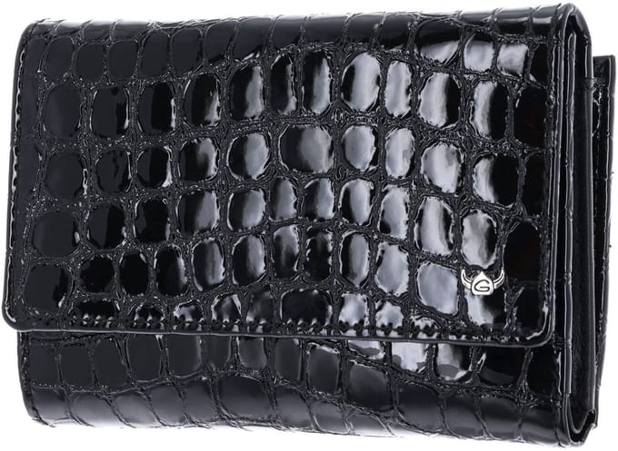 Golden Head Leren portemonnee Cayenne RFID Protect Damenbörse 2829 Schwarz zwart