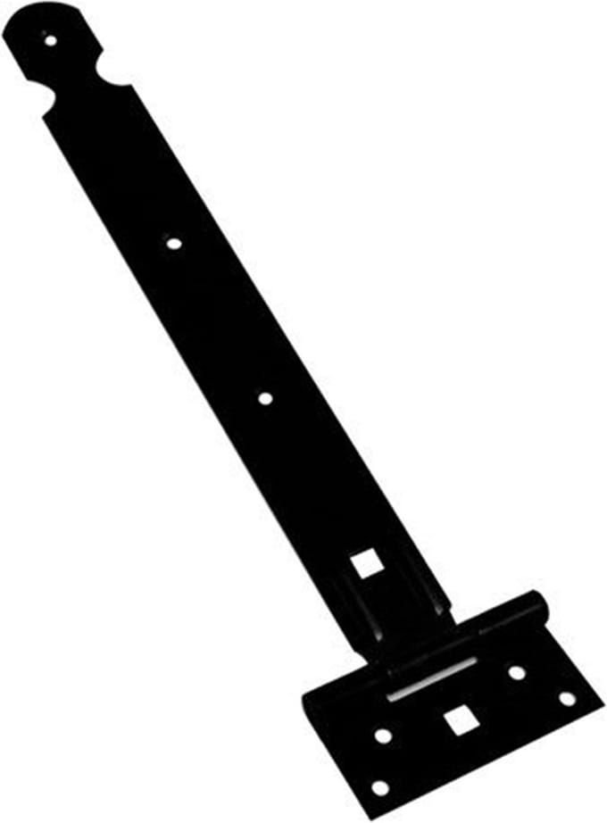 Kruisheng licht, zwart - poortscharnier - 40 cm