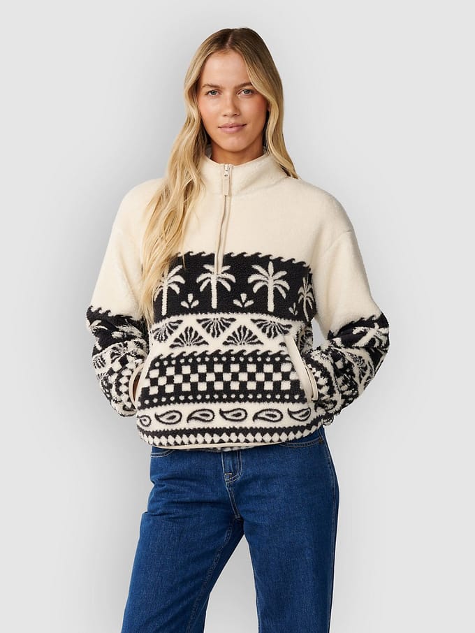 Rip Curl Bossa Nova 1/4 Zip Polar Half-Zip Fleece Trui zwart
