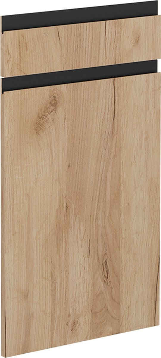 Vicco R-Line Keukenfront – 39.6 x 70.8 cm meubelfront voor de lade-onderkast Krachtige eik goud