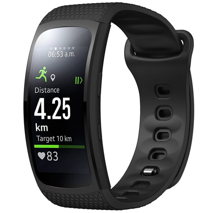 imoshion Siliconen bandje voor de Samsung Gear Fit 2 / 2 Pro - Zwart