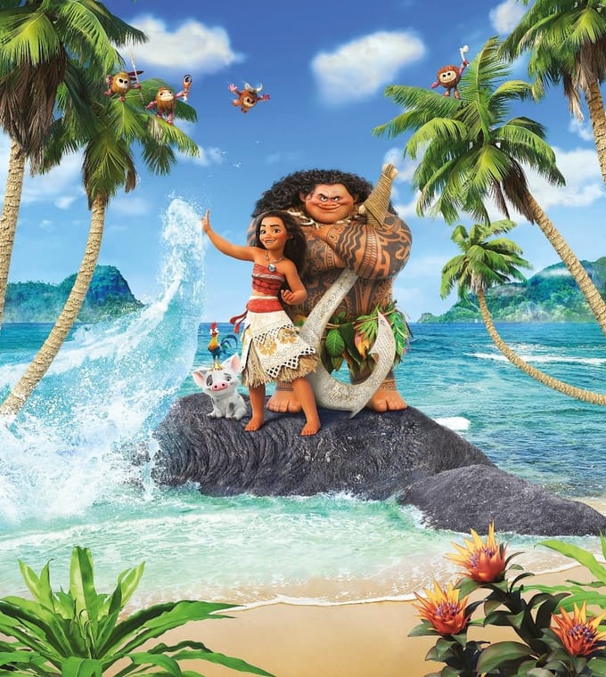 Fotobehang Moana Beach - Meerkleurig - 2,80m X 250cm
