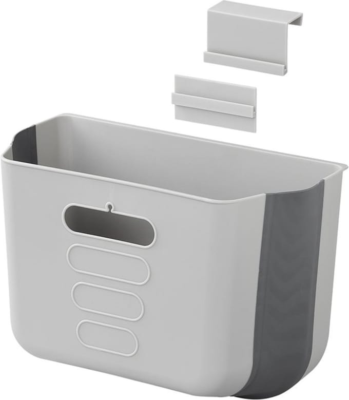 ProPlus Opvouwbare afvalbak - 6 liter - Compact en ideaal voor caravan en camper - Grijs