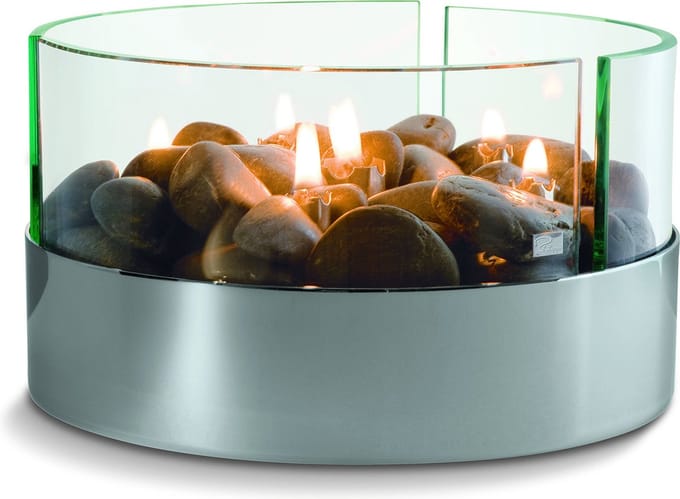 Philippi Burn Tafelhaard - Olielamp - Sfeerhaard - Glas - Staal