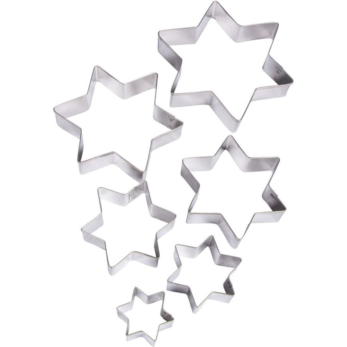 Uitsteken formen set van 6 - Sterren