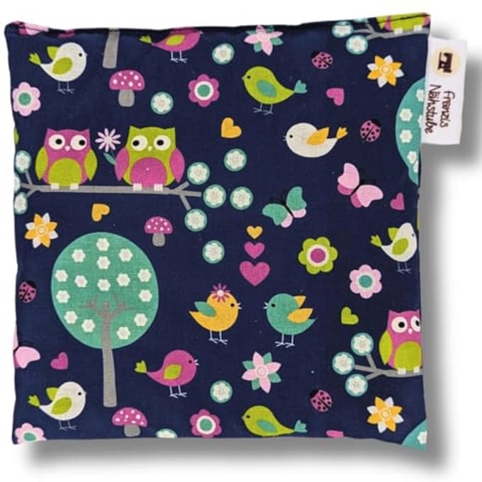 Grape Seed Cushion 20x20 cm - Microwavable Heating Pad - Ergonomic and Natural Relief