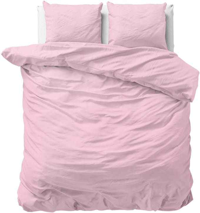 Dreamhouse dekbedovertrek Stone Washed Roze 135 x 200 cm