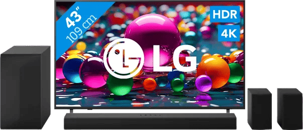 LG 43" 4K Smart UA75 + LG DS60TR