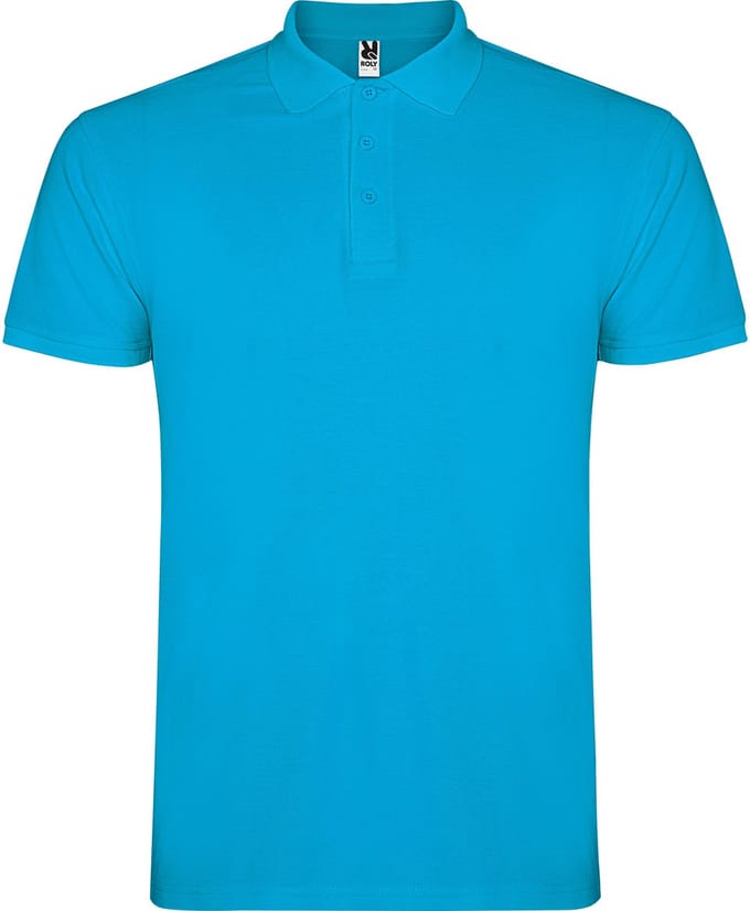 Roly - Star Polo - Turquoise 12 maat 3XL