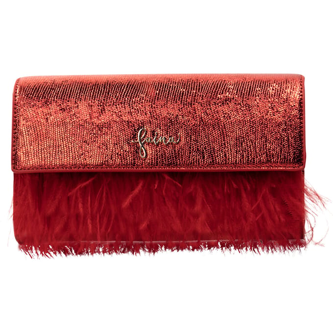 Faina Clutch/avondtasje Dames rood