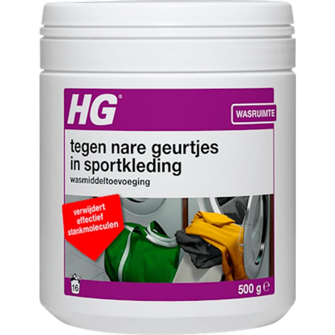 Hg Wasmiddel Tegen Nare Geurtjes Op Sportkleding Wasmiddel Additief 500gr