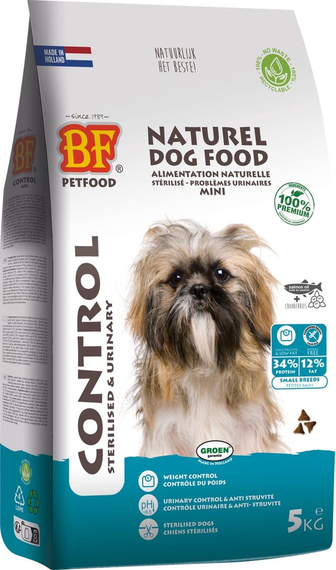 BF Petfood hondenvoer control mini 3 keer 5 kg