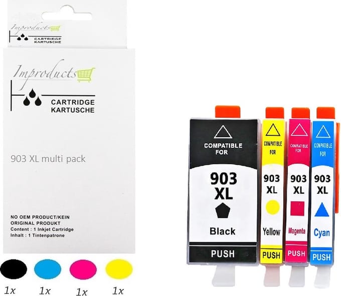 Improducts® Inkt cartridges - Alternatief Hp 903 L / XL 903XL multi pack V2