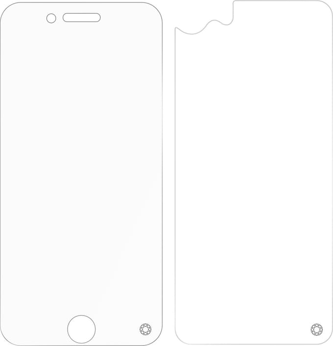Force Case, Screenprotector geschikt voor iPhone 8 - [360° Protection] Anti-Fingerprint, Transparant