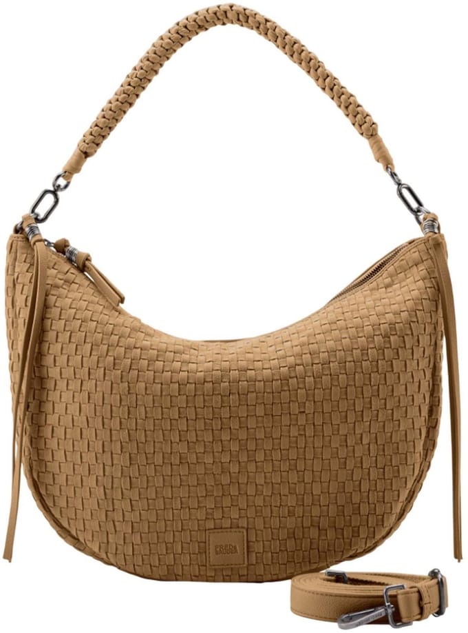 FREDsBRUDER Schoudertas Natural Flow Hobo Bag Caramel Lichtbruin