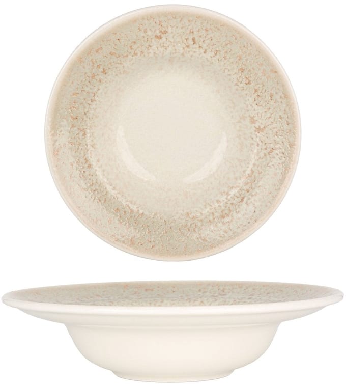 By Bone Pastabord - Natura - Porselein - 25 cm (400cc) - set van 2