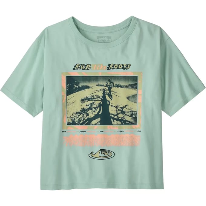 T-shirt dames Patagonia Run Like Roots Easy Cut