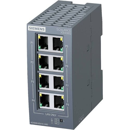 Siemens 6GK50080GA101AB2 6GK5008-0GA10-1AB2 Industrial Ethernet Switch 10 / 100 / 1000 MBit/s