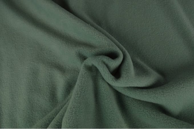 Fleece stof - Oud groen - 1 meter - Per meter - Anti pilling fleece