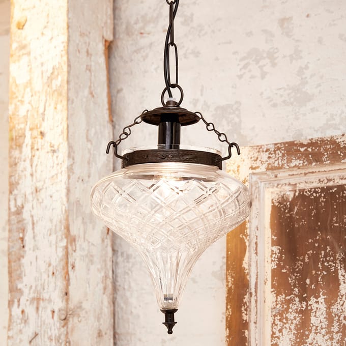 LOBERON Hanglamp Gaidouras helder/zwart