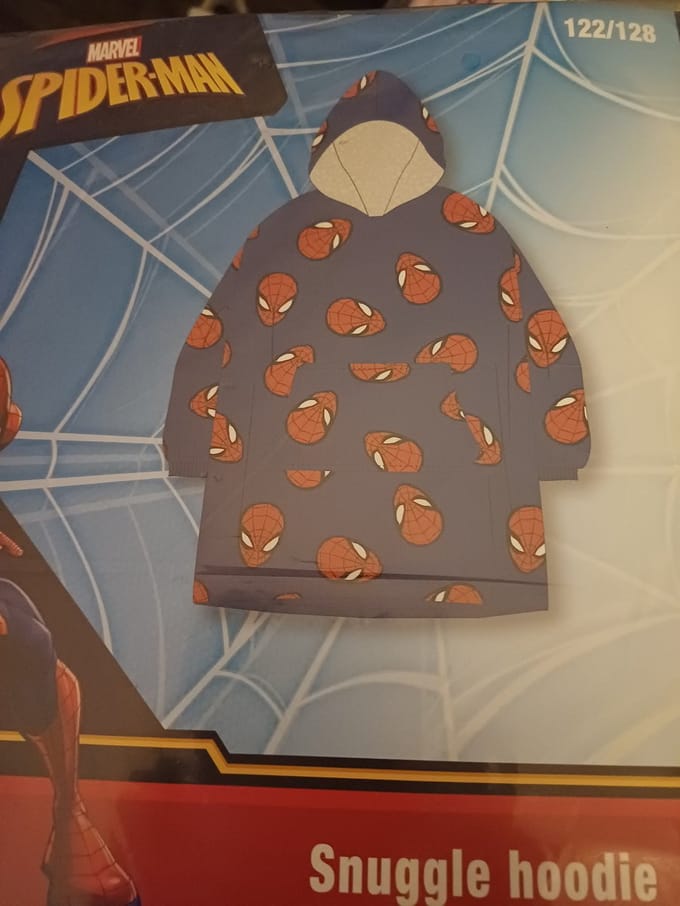 spiderman snuggle hoodie maat122/128