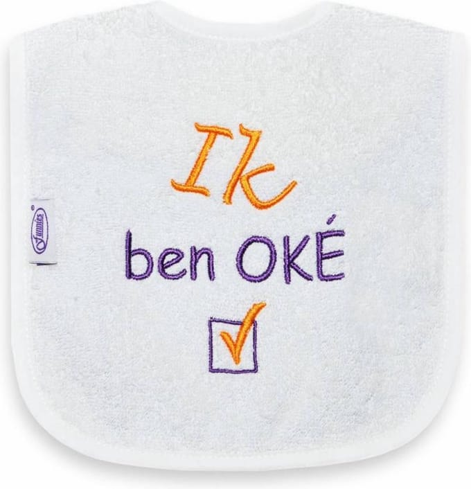 Tekstslabber Ik ben Oké ik ben oke